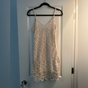 Jack. White lace crochet dress - size 2